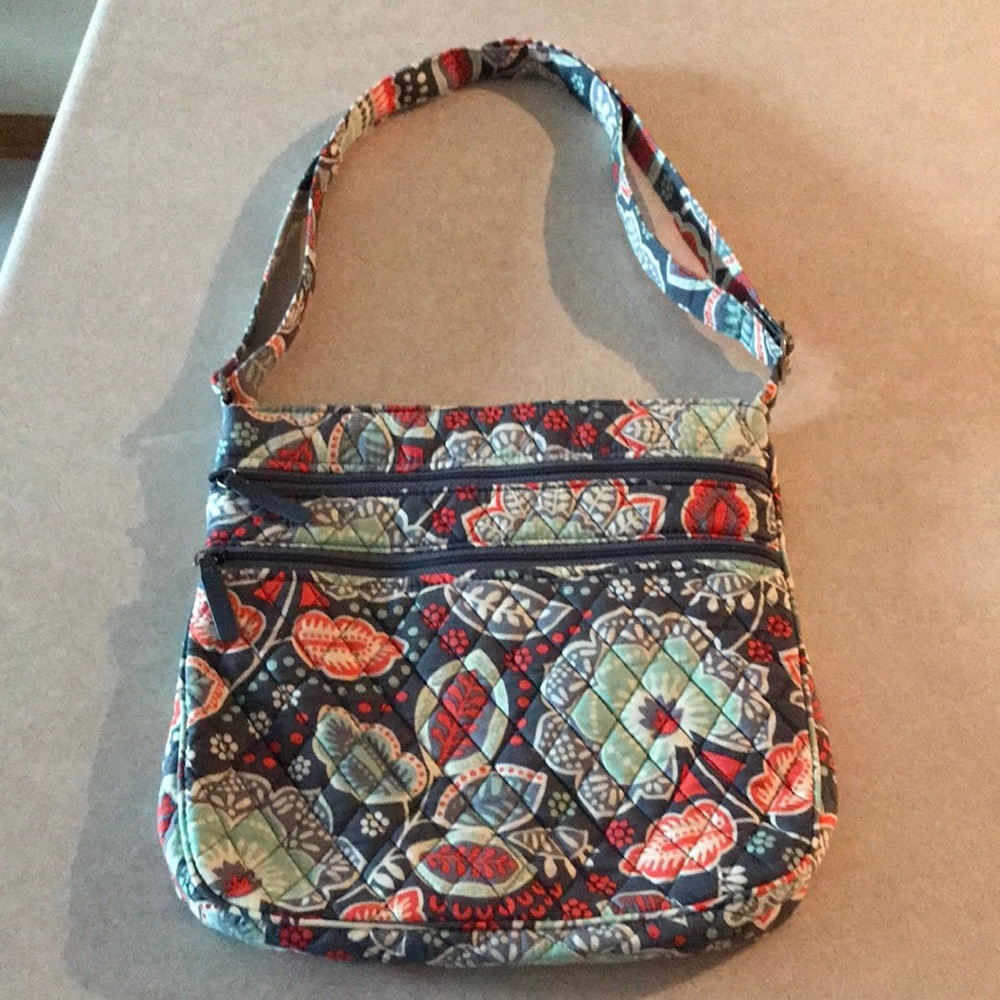 Vera Bradley Triple Zip Hipster Crossbody NWOT!